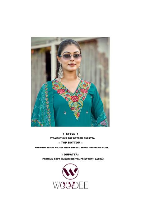 Woodee rutvi 3pcs kurtis wholesale